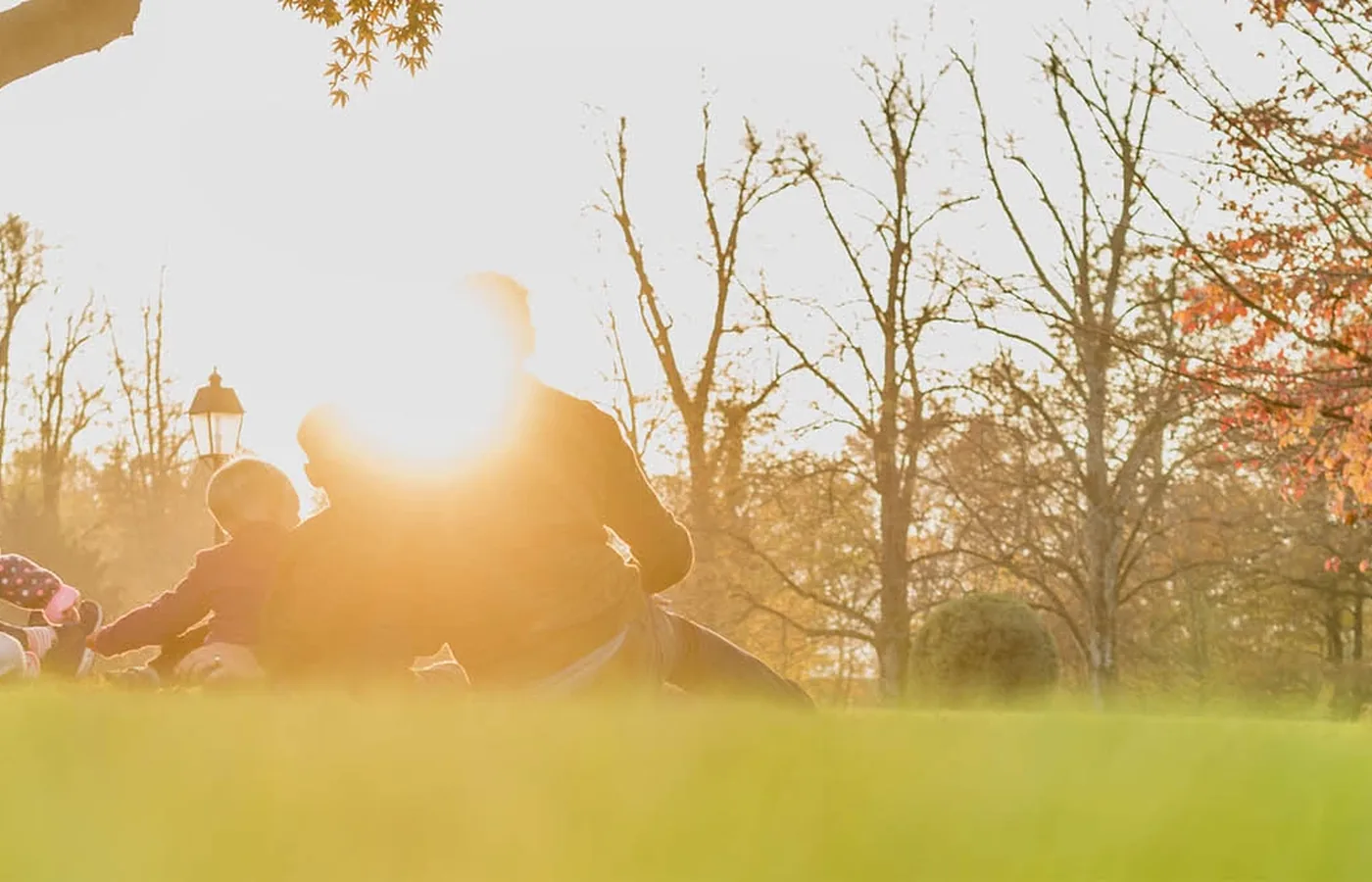 Family spending time together outdoors